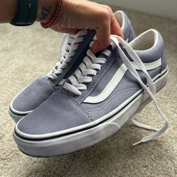Vans Old Skool Sneakers - size 8.5W color Blue Granite/Pure White - Picture 2 of 6
